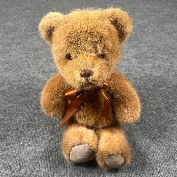 Russ Berrie Teddy Bear Vintage Plush Stuffed Animal Brown 14