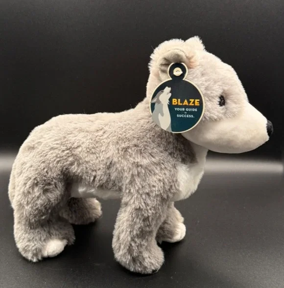 🐺 Salesforce “Blaze” Plush Wolf – 14” Corporate Mascot Stuffed Animal w/ Tags