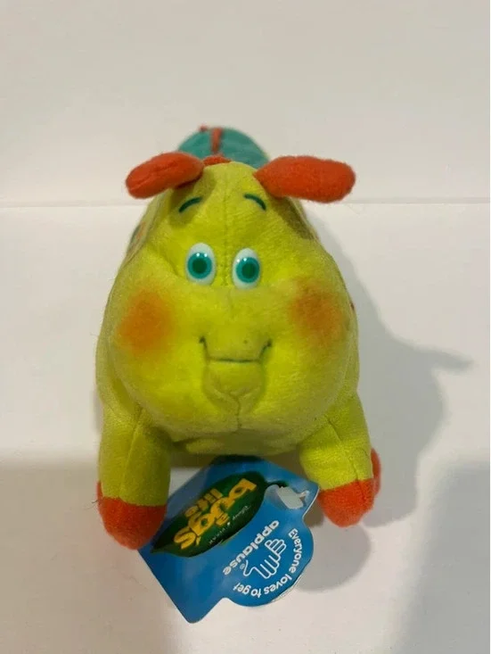 Disney “A Bugs Life” Heimlich Plush Soft Toy Green Caterpillar 11”