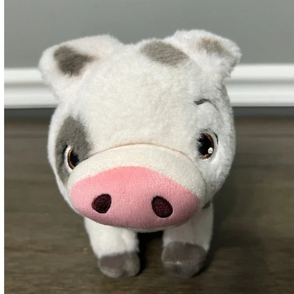 Disney Moana Pua Pig Plush Stuffed Animal‎ Toy Spot Gray Pink
