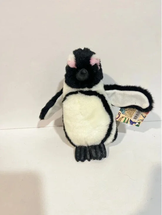 Wildlife Artists Back White Penguin Plush 1999 7 Inch Stuffed Animal Toy Vintage