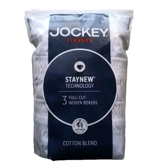 Jockey Classics Fit Full Cut Woven Boxers‎