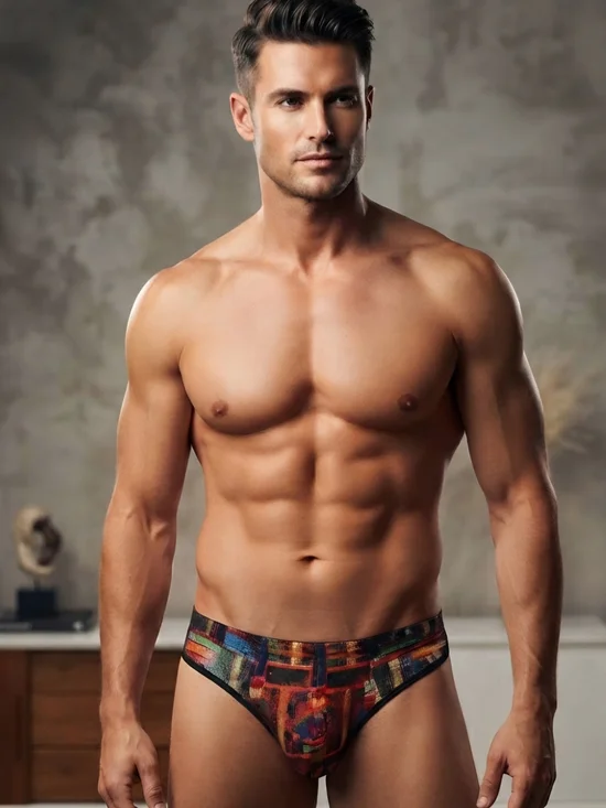 Cosabella Multicolor Abstract Print Men's Briefs
