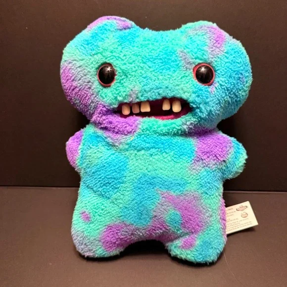 Zuru Fuggler Funny Ugly Monster Plush 9in Teal Purple Tie Dye New 2024 Teeth