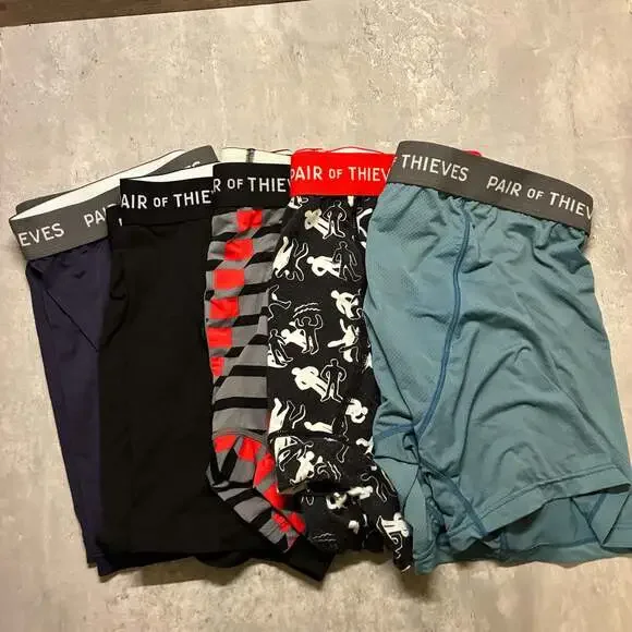 Pair of Thieves Men's SuperFit Boxer Briefs Assorted 5-Pack