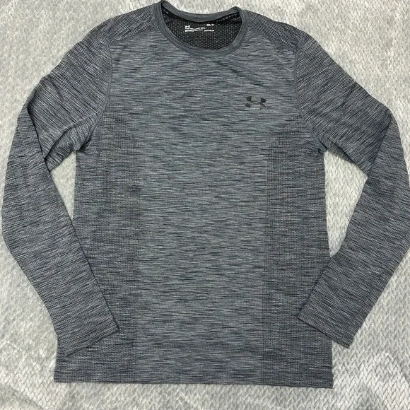 Under Armour Men's M Threadborne Seamless Long Sleeve Shirt Base layer Graphite