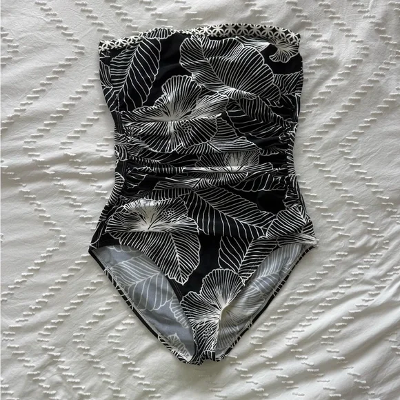 Tommy Bahama Leaf Print Swimsuit