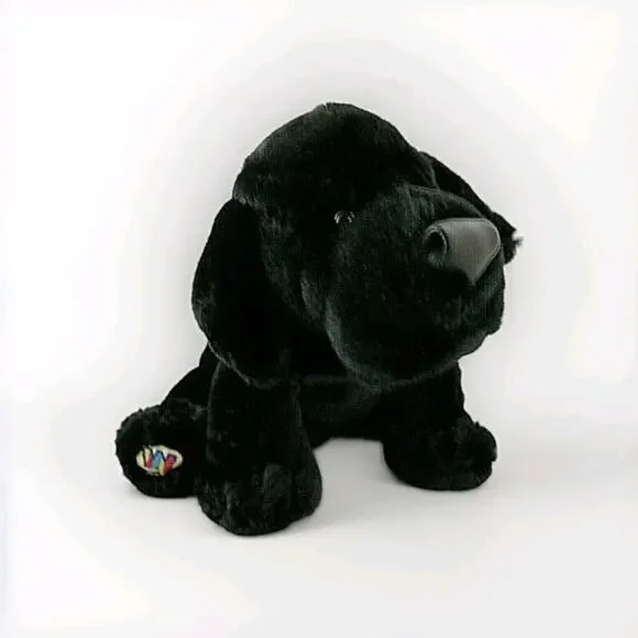 Ganz Webkinz Black Labrador Dog Plush Stuffed Animal No Code