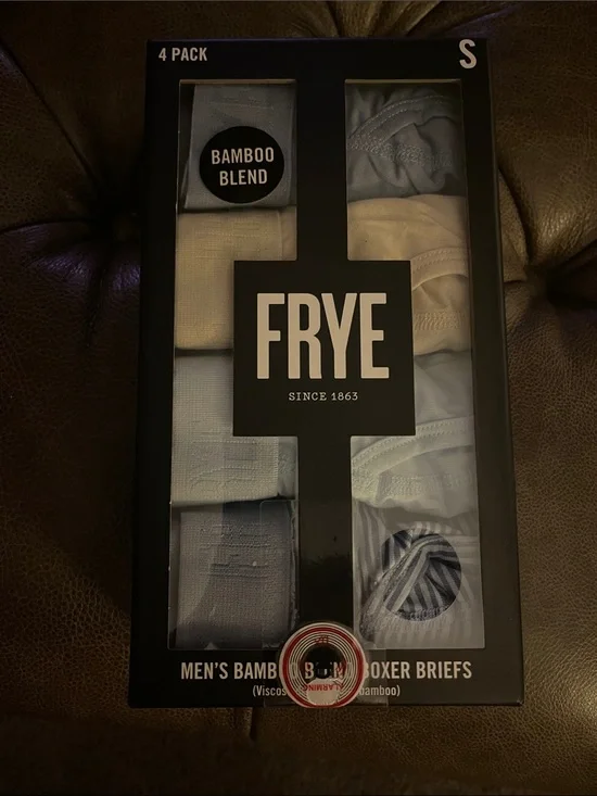 Frye Bamboo Blend Boxer Briefs. New in sealed box. Size Small.