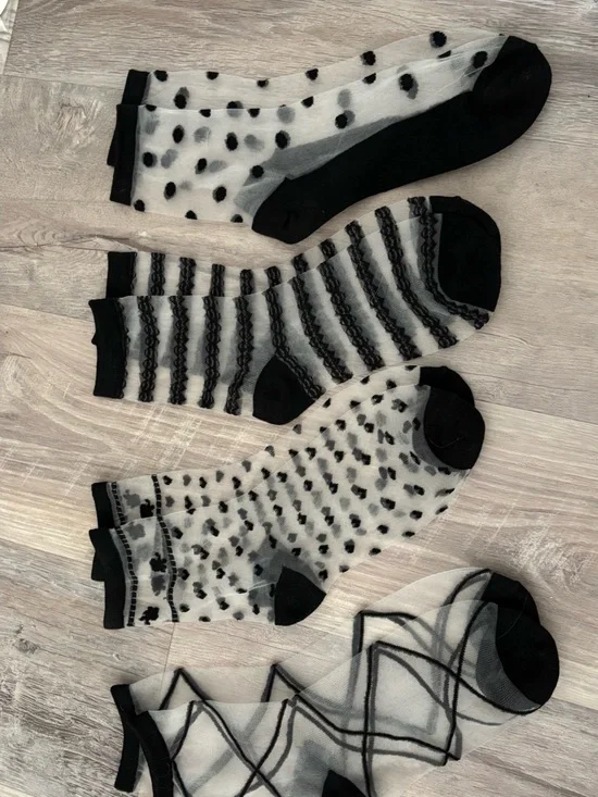 4 Sheer Fun Socks