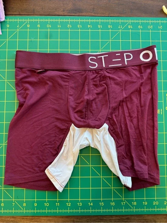 Men's Step One Maroon Performance Boxer Briefs