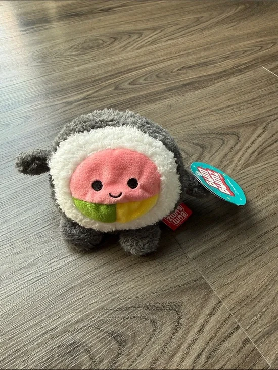 Yummy World Plush Sushi Roll - Gray, Pink, Green, Yellow