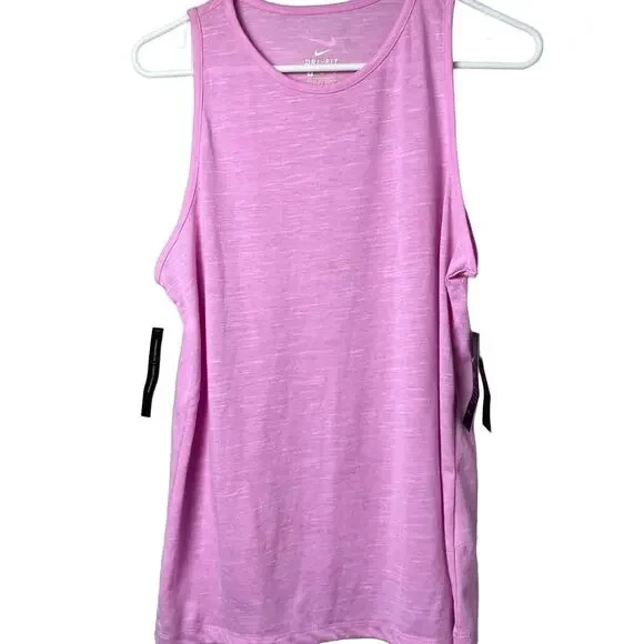 Nike Womens Sporty Athletic Crew Neck Sleeveless Workout Top Sz M NWT