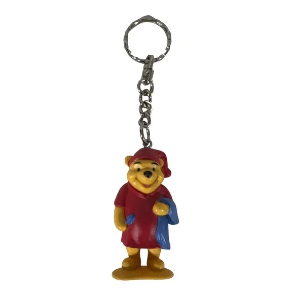 Winnie the Pooh Keyring Disney Figural Keychain in pajamas