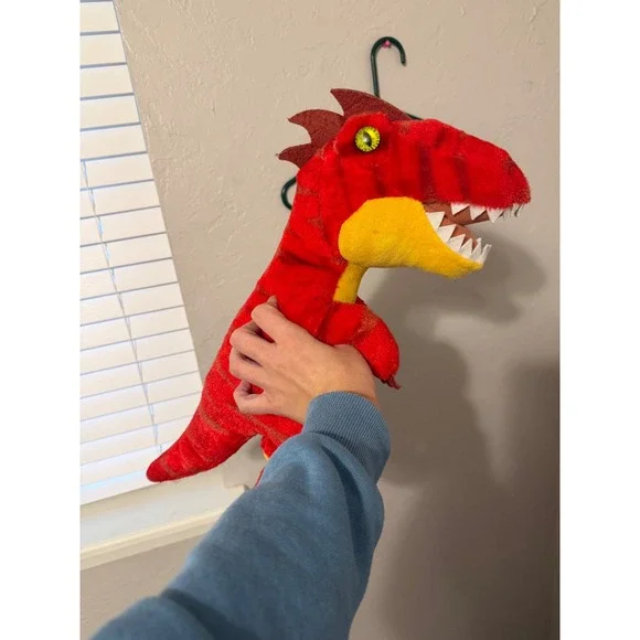 Build-A-Bear Workshop Red T-Rex Dinosaur Plush Stuffed Animal Tyrannosaurus Rex