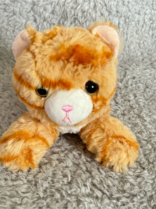 Aurora Miyoni Cat Plush 10” Orange Tabby Stuffed Animal Soft Toy