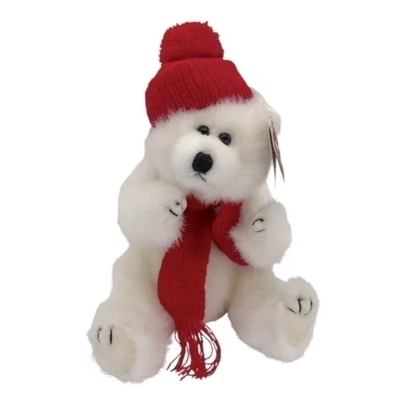 TY Attic Treasures Peppermint White Polar Bear 9.5