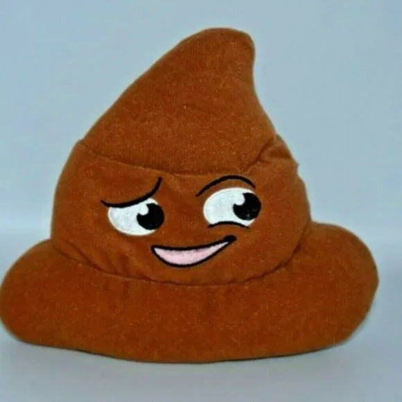 Poop Emoji Plush Toy w/ Sounds Farts Toilet Flushing Music Brown