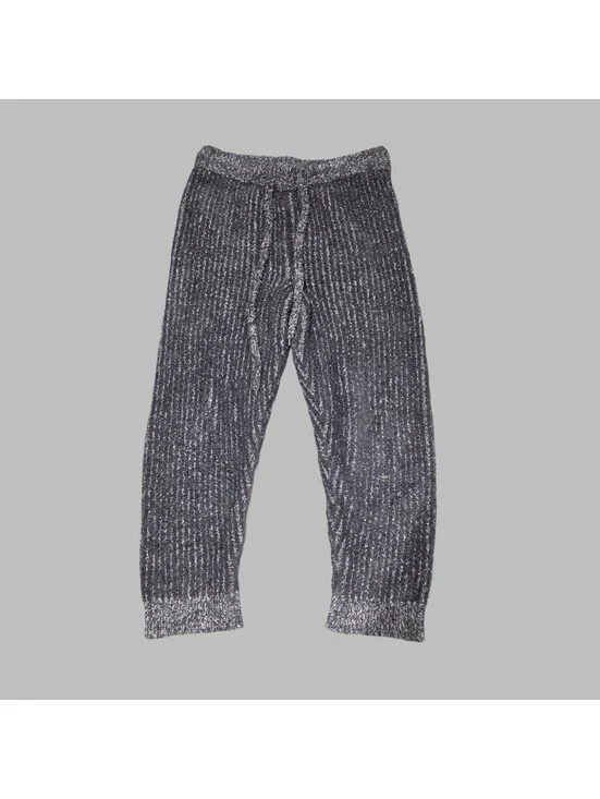 Gelato Pique Homme Lounge Pants M Fuzzy Striped Cozy Roomwear Japan
