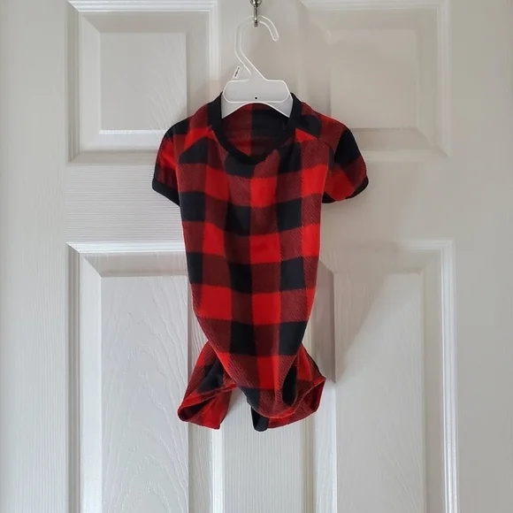 🇺🇸Buffalo Plaid Pajamas/Outfit for your Furbaby Size Small