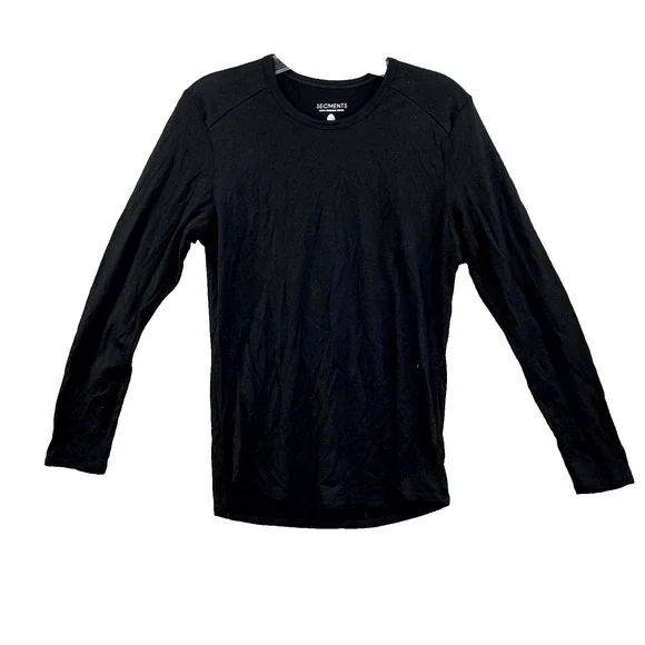 Segments Base Layer Top‎ Womens Black Small Merino Wool Performance Hike Outdoor