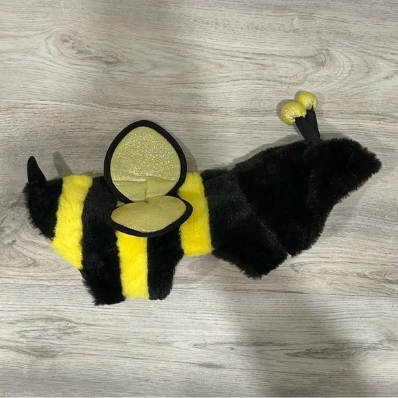 Pup Crew Fuzzy Honey Bumble Bee Dog Costume Vest Halloween Dress Up Size XS/S