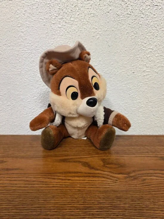 Plush Disney Rescue Range Chip from Chip & Dale - Vintage 1989 - Stuffed Animal