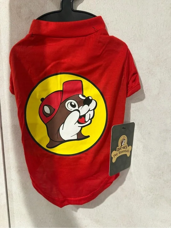 Buc-ee's Red Pet Tee with Logo