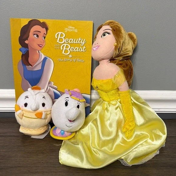 Disney's‎ Beauty & The Beast Belle & Chip Plush Set with Book