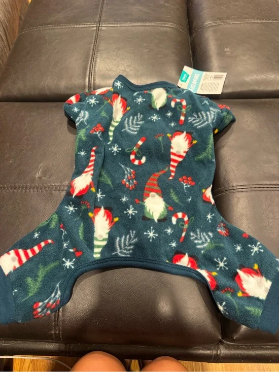 Holiday Gnome Fleece Dog Pajamas