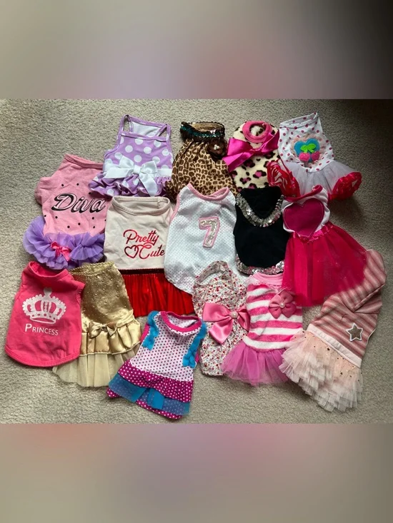 Dog Clothing! Dog Dresses! Small & Extra Small. Very cute!