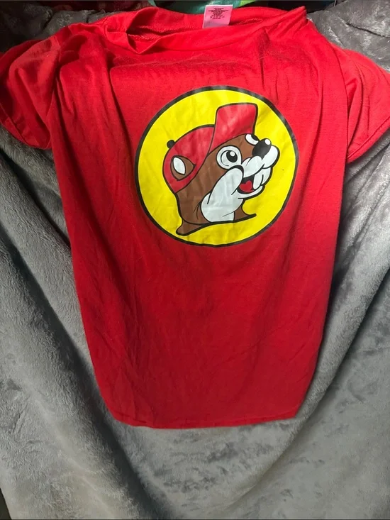 Red Buc-ee's Graphic Dog Tee - Buc-ee's Branded Pet Shirt