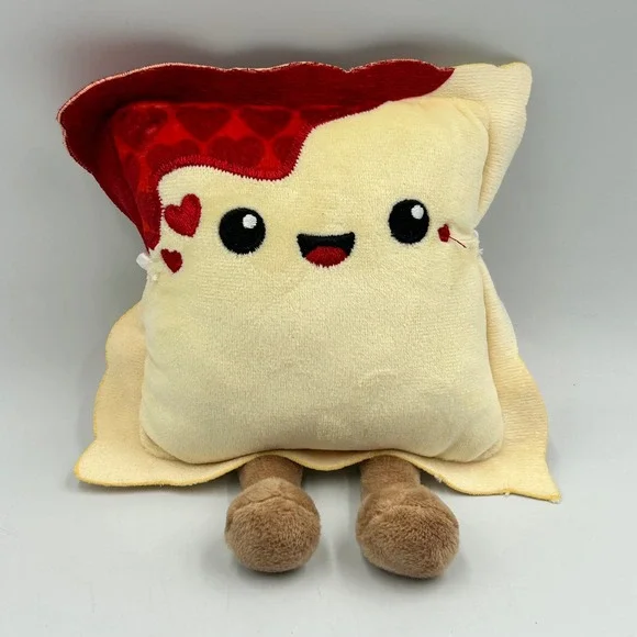 Frankford Plush Toaster Pastry 7 inch Heart Jam Valentine EUC