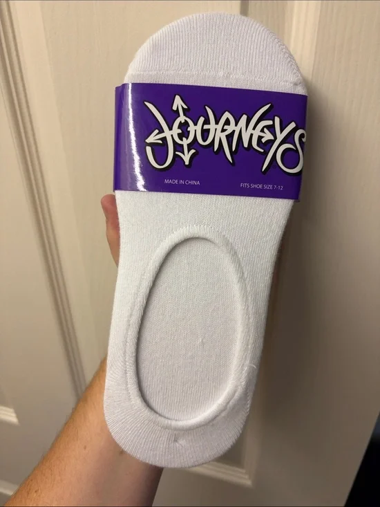 White No-Show Liner Socks