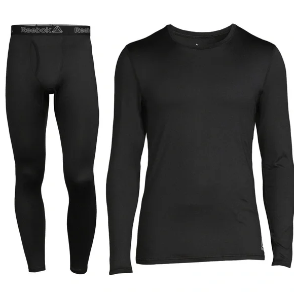 Reebok Men Underwear Base Layer Shirt and Matching Pants