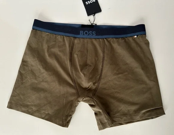BOSS Hugo Boss Briefs Underwear Solid Green Large NWT $28