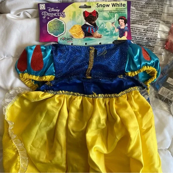 Rubie's Snow White Dog Costume - Blue, Yellow, Red