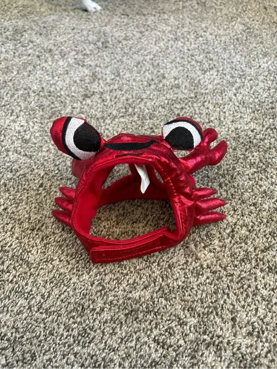 Crab Pet Hat (cat/small dog)