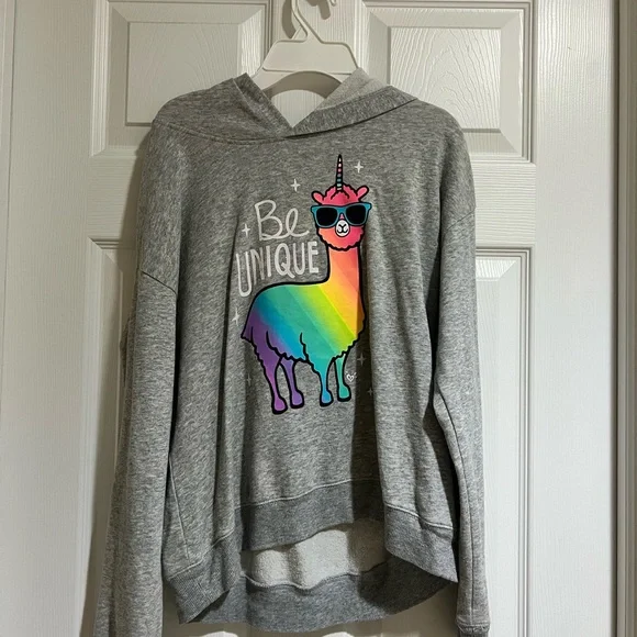 Justice Active Gray Girls Athletic Sweatshirt