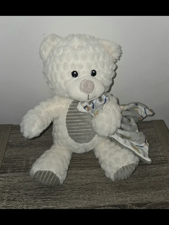Spark Create Imagine Bear with Rattle and Blanket Lovey 12
