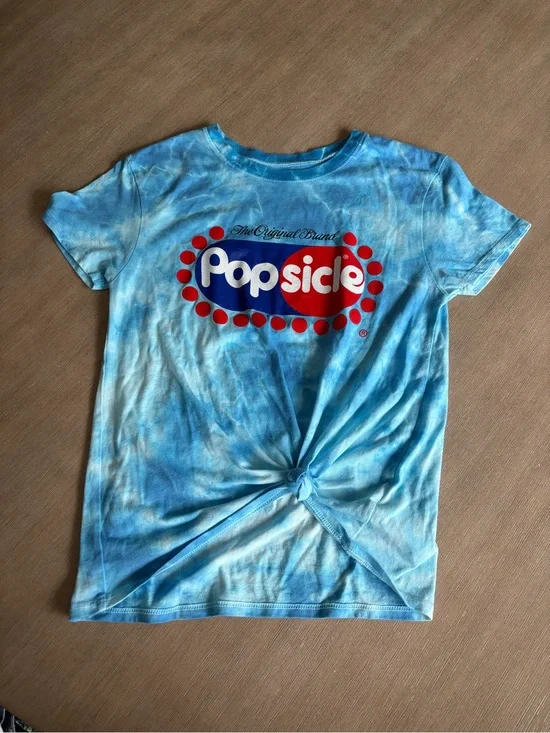 Popsicle Kids' Blue Tie-Dye Logo T-Shirt justice