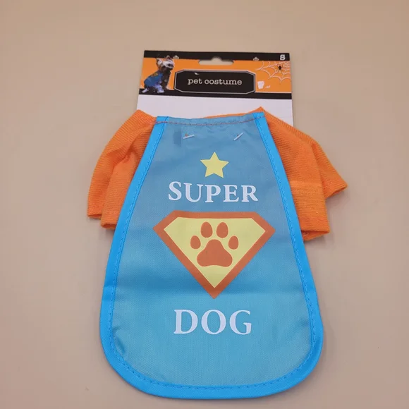 Super‎ Dog Pet Costume - Orange and Blue