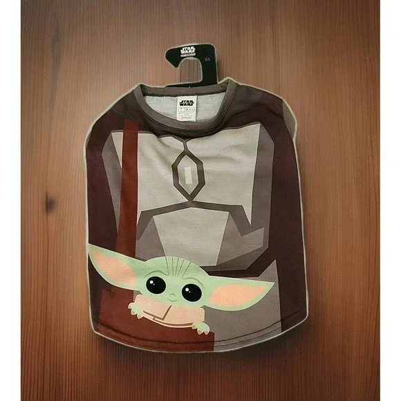 New Grogu Graphic Dog Shirt Large Star Wars License Mandalorian Dog Lovers NWT