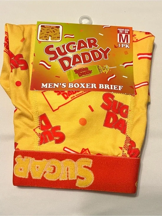 New Sugar Daddy Novelty Men's Boxer Brief - Medium