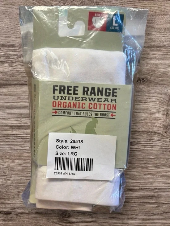 NWT Men's Duluth Trading Co Free Range Organic Cotton Briefs