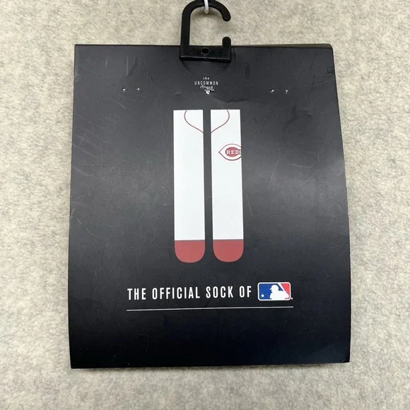 Stance Cincinnati Reds MLB Over The Calf Socks White Red Men's L 9-12 NWT‎