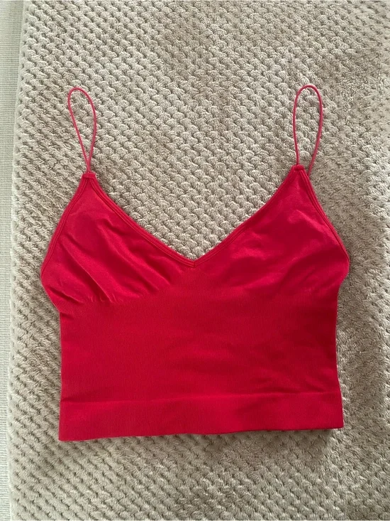 Free People Ribbed V-Neck Brami tank top