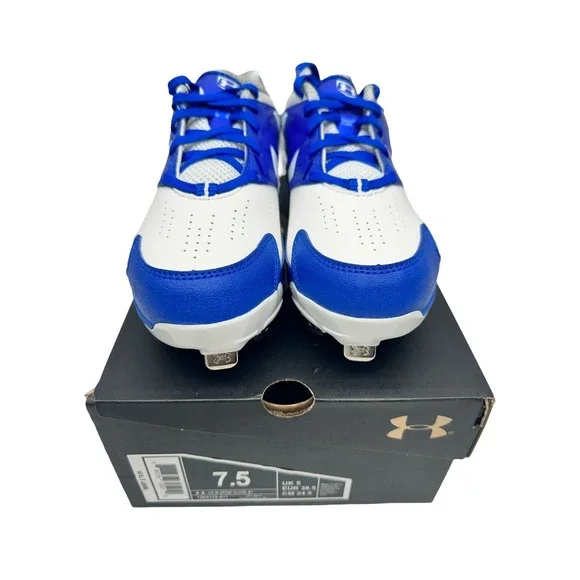 Under Armor Spine Glide St Cleats 7.5‎ Blue And White