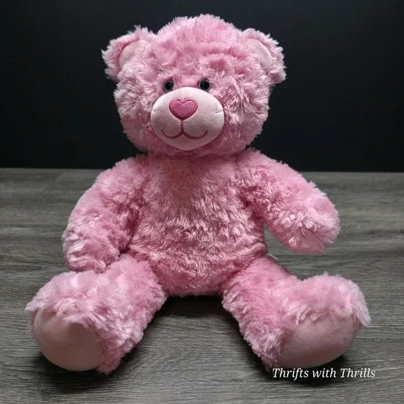 Build A Bear - Pink Teddy Bear - 16