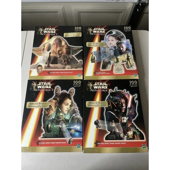 Star Wars Episode 1 Character Puzzles - Set of 4 -  New Sealed